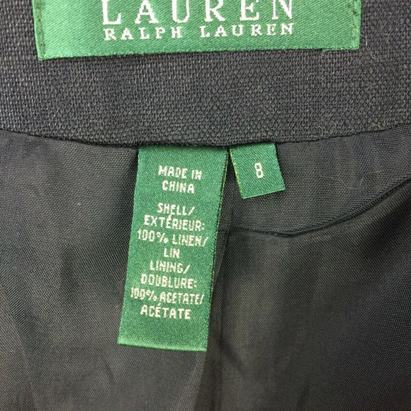Ralph Lauren 8 Blazer Jacket Linen Button Riviera - Picture 6 of 6